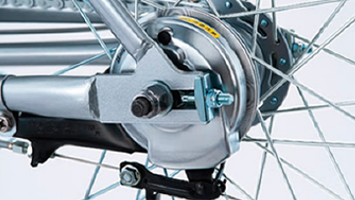 高い制動力のフィン付ローラーブレーキ